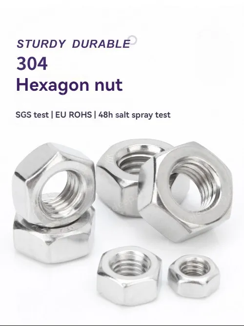 External hexagon nut 304 stainless steel-M14